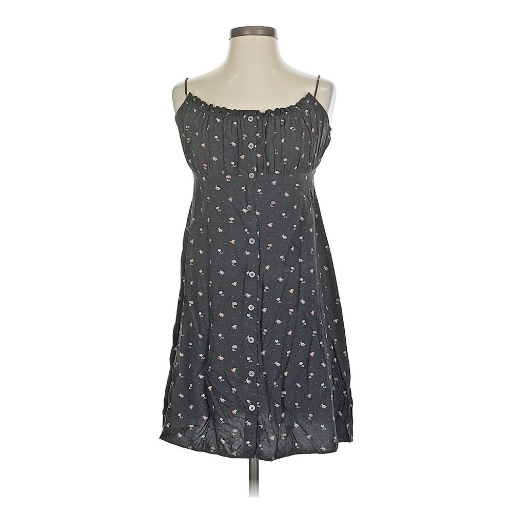 Madewell Tie-Back Button-Front Mini‎ Dress in Ditsy Floral Womens XS 00